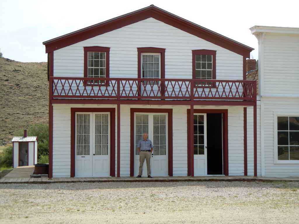 photo of man in front of Sherlock Hotel