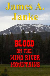 photo of cover of novel Blood on the Wind River Mountains